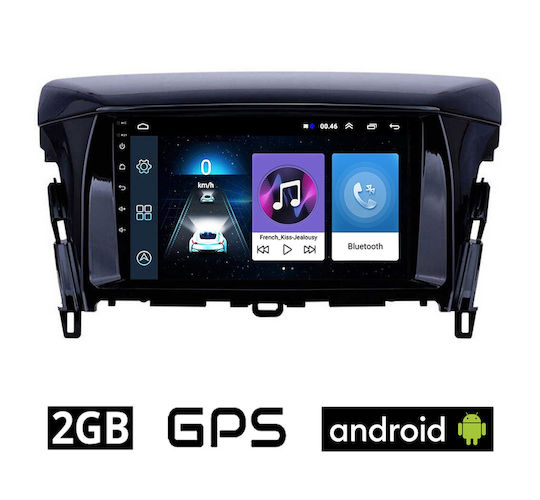 Auto-Audiosystem für Mitsubishi Eclipse Cross / Einkaufszentrum 2018+ (Bluetooth/USB/AUX/WiFi/GPS/Apple-Carplay/Android-Auto) mit Touchscreen 9"
