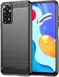 Hurtel Carbon Flexible Задна корица Силикон Чер...