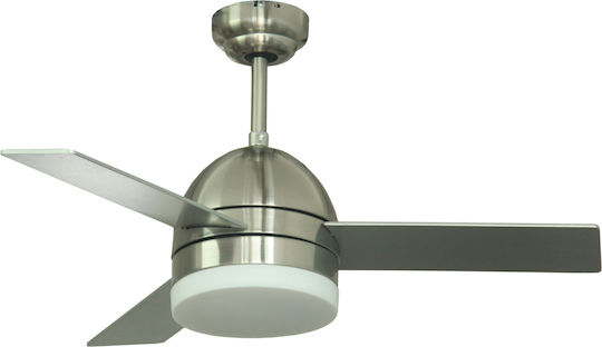Brand 1167 Deckenventilator 107cm mit Silber Leuchte