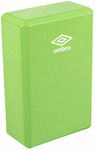 Umbro Yoga Block Green 23x15x7.5cm