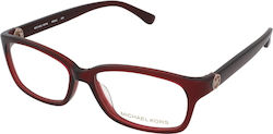 Michael Kors Plastic Eyeglass Frame Burgundy MK842 604