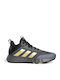 Ownthegame 2.0 Χαμηλά Μπασκετικά Παπούτσια Grey Five / Matte Gold / Core Black