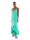 Only Summer Maxi Dress with Ruffle Green