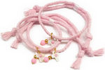 Αφήτεχνο Christening Charm Bracelet Pink 50pcs