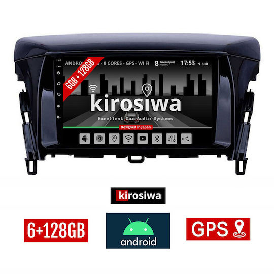 Kirosiwa Ηχοσύστημα Αυτοκινήτου για Mitsubishi Eclipse Cross / Eclipse 2018+ (Bluetooth/USB/AUX/WiFi/GPS) με Οθόνη Αφής 9"