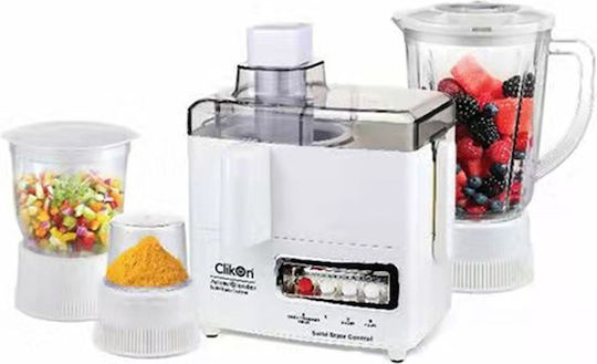Sokany SK-4008 Multifunktions-Food-Prozessor 800W mit Behälter 1.5Es und Blender-Kanne Weiß