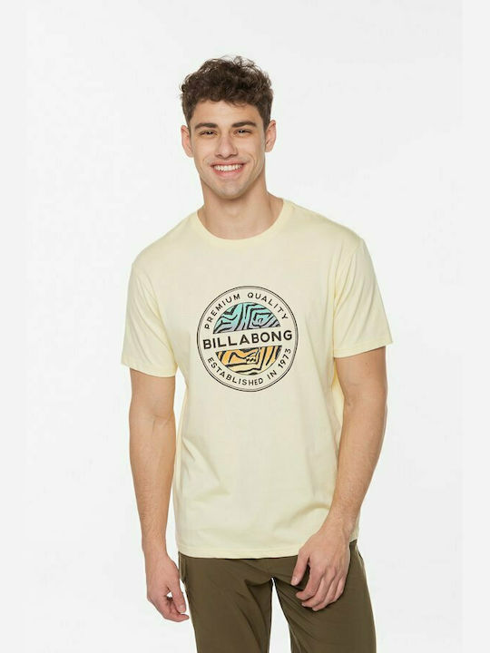 Billabong Men's Short Sleeve T-shirt Yellow