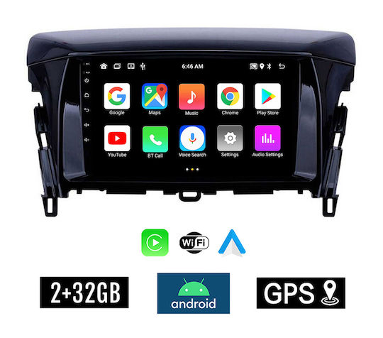 Kirosiwa Auto-Audiosystem für Mitsubishi Eclipse Cross / Einkaufszentrum 2018 (Bluetooth/USB/AUX/WiFi/GPS/Apple-Carplay/Android-Auto) mit Touchscreen 9"