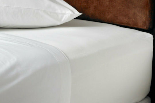 Le Blanc Classic Line Hotel Sheet White Semi-Double 190x280cm Cotton & Polyester 1pcs