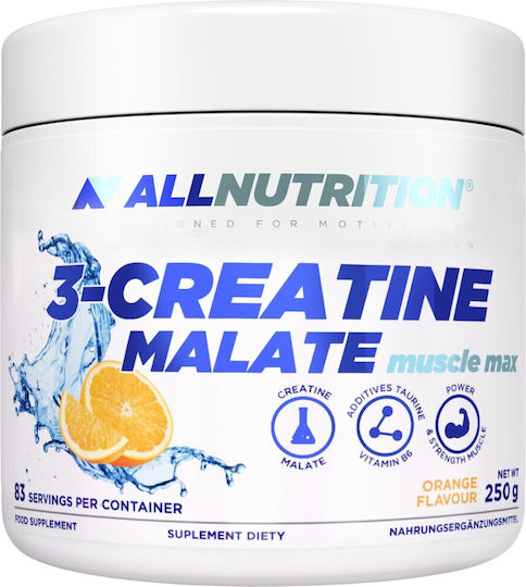 AllNutrition 3-Creatine Malate Κρεατίνη με Γεύση Πορτοκάλι 250gr