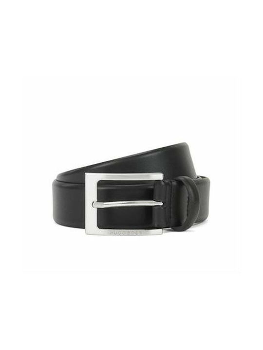 Hugo Boss Men's Leather Belt Black