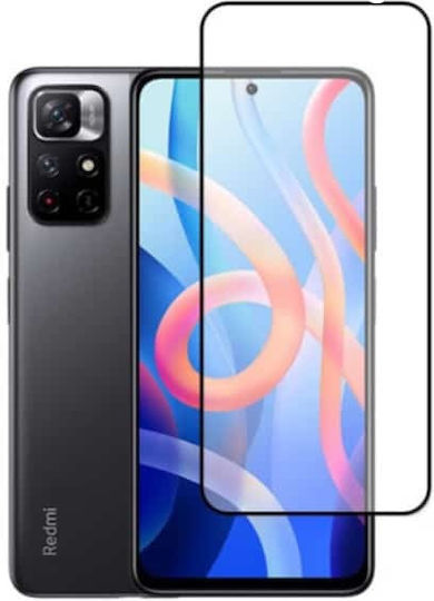 Закалено стъкло за цялото лице Черен (Redmi Note 11/11S - Редми Ноут 11/11С)