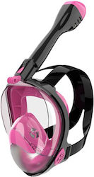 XDive Silicone Full Face Diving Mask Crystal L/XL Pink