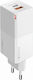 Forever Charger Without Cable GaN with USB-A Port and USB-C Port 65W Power Delivery Whites (FTCC65WW)