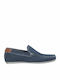 Leder Herren Mokassins in Blau Farbe