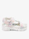 Flache Damen Sandalen Flatforms Weiß