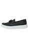 Men's black and white casual leather shoe CH127