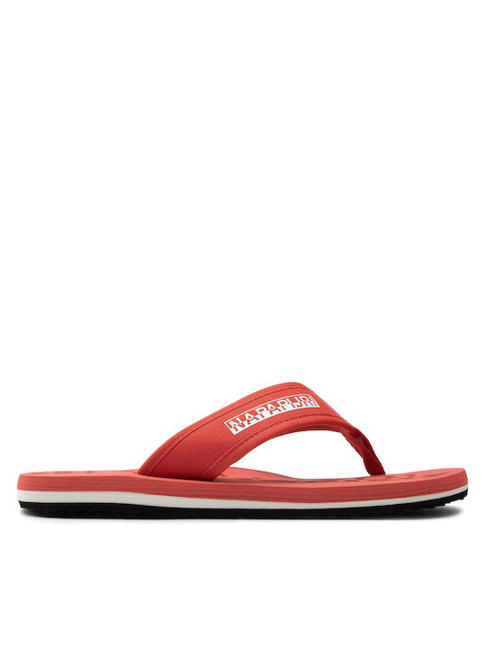 Napapijri Elm Men's Flip Flops Spicy Orange