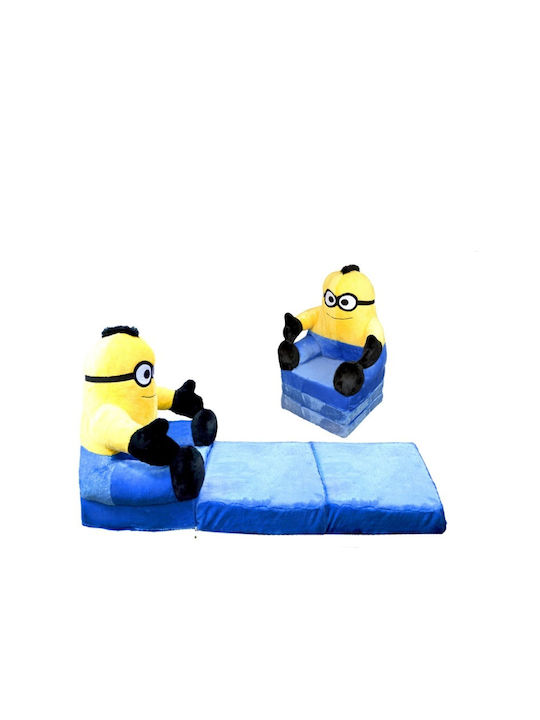 Kids Armchair Minion Bear Blue 45x45x90cm