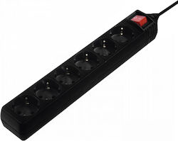 HAMA 6-Outlet Power Strip 1.4m Black