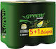 Green Cola Green Zitrone Soda Zitrone-Limette mit Kohlensäure, Zuckerfrei in Kiste 6x330ml