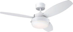 Westinghouse Alloy 73058 Ceiling Fan 105cm with Light White