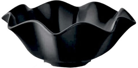 Tognana Melamine Salad Bowl Black 20x20x8cm 6pcs