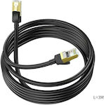 Hoco US02 U/UTP Cat.6 Καλώδιο Δικτύου Ethernet 3m Μαύρο