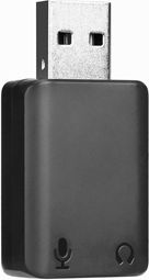 Boya Converter USB-A male to 3.5mm 2x female White 1pcs BY-EA2