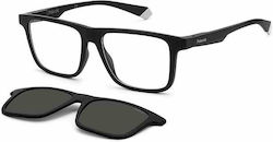 Polaroid Ramă Ochelari Pentru Bărbați Din Acetat Cu Prindere Neagră Polaroid Ramă Ochelari Pentru Bărbați Din Acetat Cu Prindere Neagră