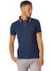 Polo Herrenbluse Kurzarm Marineblaue