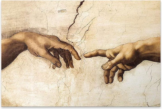 Megapap The Creation of Adam Gemälde auf Leinwand 100x70cm