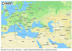 Seekarten REVEAL: M-EM-Y111-MS Östliches Mittelmeer, Kaspisches Meer