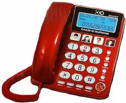 OHO-07CID Office Corded Phone Red