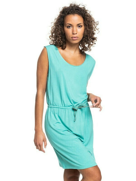 Roxy Surfs Up Sommer Mini Kleid Türkis