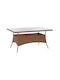 Метално Маса Стабилна Minsk Beige / Brown 150x90x75бр