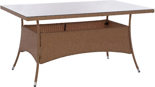 Tisch Stabil Minsk Beige / Brown 150x90x75cm