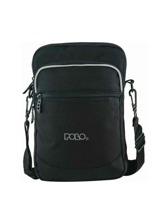 Polo Shoulder X Ανδρική Τσάντα Ώμου / Χιαστί σε Μαύρο χρώμα