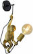 Lucide Lightning Extravaganza Chimp Modern Leuchte Wand mit Fassung E27 Gold 17.6cm