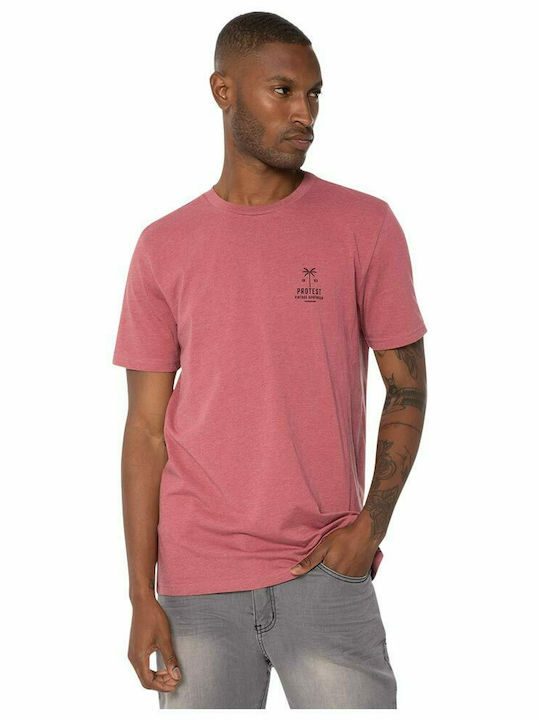 Protest Men's Short Sleeve T-shirt Pink