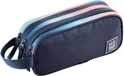 Miquelrius Iris Pencil Case Barrel with 3 Compartments Blue