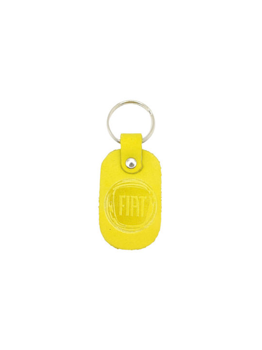 Key ring leather key ring lime FIAT 6280-k