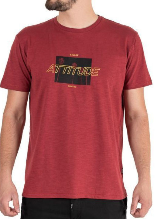 T-shirt Μπορντό