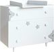 Baby Dresser with 3 Drawers White 90x53x85cm