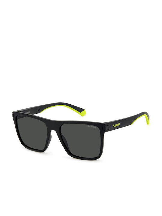 Polaroid Sunglasses with Black Plastic Frame and Black Polarized Lens PLD2128/S PGC/M9
