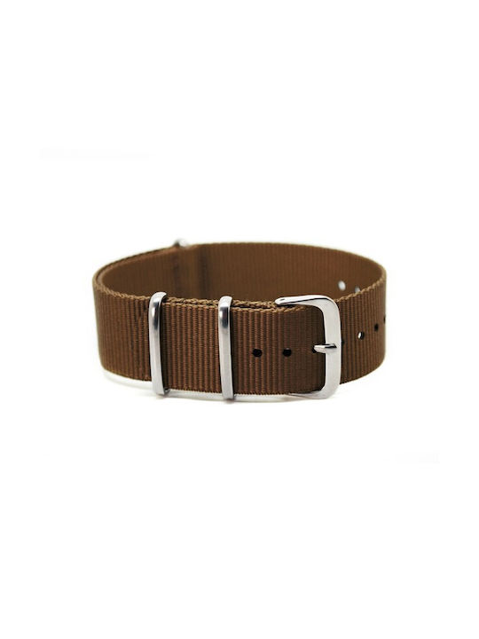 Armband NATO Brauner Stoff 22mm