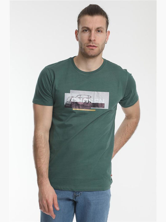 Rebase T-shirt Bărbătesc cu Mânecă Scurtă Verde