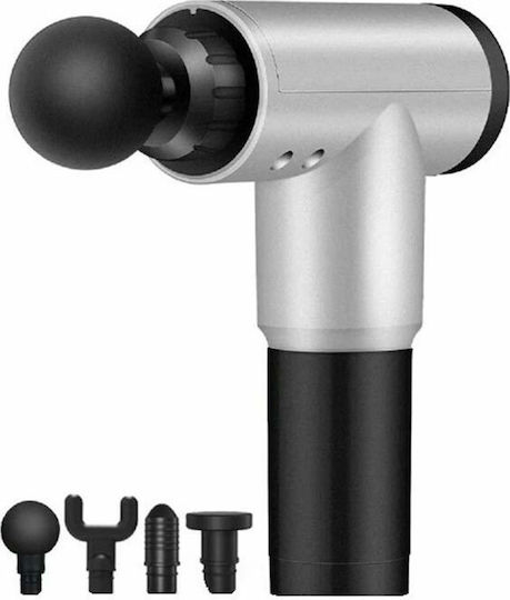 Fascial Gun Gun Massage for the Legs, the Body & the Hands with Vibration Silver