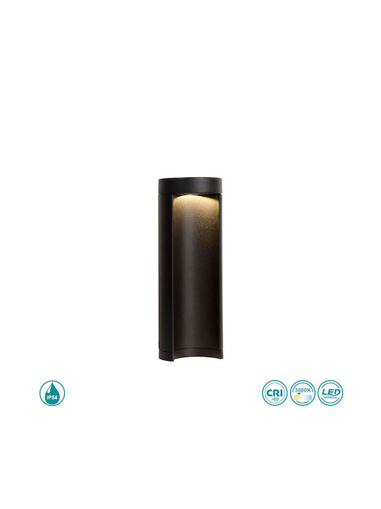 Lucide Lightning Combo Φωτιστικό Κολωνάκι LED Εξωτερικού Χώρου 7W με Θερμό Λευκό Φως IP54 Μαύρο