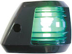 Lalizas Faros 7 Boat Light Without Mast Side Vertical Green Light 112.5 Degrees with Black Casing 30861